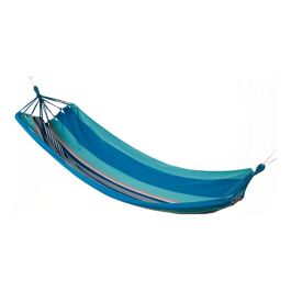 Hamaca de exterior 100x200 cm, rayas azules, algodón/poliéster Precio: 6.69000046. SKU: S7908294