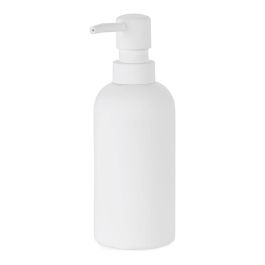 Andrea House Dispensador jabón baño poliresina blanco mate ø6,5 x 18,5 cm capacidad 330ml Precio: 13.6900005. SKU: S7919650