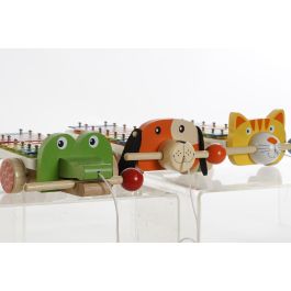 DKD Home Decor Xilofono Infantil Multicolor Madera Metal Animales 27 x 8.5 x 13.6 cm (3 Unidades)