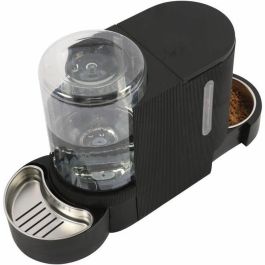 M Pets PET6953182739814 Dispensador de agua y croquetas DUPLO 1,3kg/3L 40x16,2x29,1 cm Negro