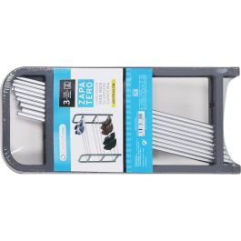 Confortime Zapatero Metal/Plástico 3 Pisos 40 x 19 x 44 cm (12 Unidades)