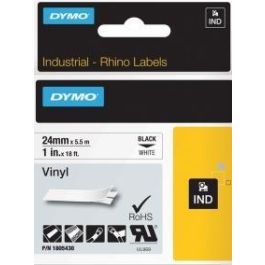 Dymo Rhino Cinta de Etiquetas Industrial Adhesiva Id1-24, 24 mm x 5.5M, Negro sobre Blanco, Vinilo Precio: 25.4999998. SKU: B16NDLDR3G