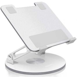 AISENS - SOPORTE DE SOBREMESA GIRATORIO AJUSTABLE PARA PORTATIL / TABLET 7-13, PLATA