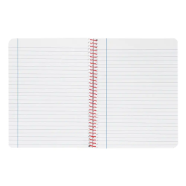 Liderpapel Cuaderno Espiral Wonder A4 Tapa Plástico 80 Hojas 90gr Rayado Horizontal con Margen Negro