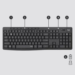 Logitech MK295 Silent Wireless Combo, English Logitech MK295 Silent Wireless Combo, English