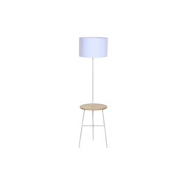 DKD Home Decor Lámpara Pie Scandi Blanco Marrón 65 x 152 x 40 cm
