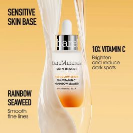 Bare Minerals SKIN RESCUE PURE GLOW SERUM Sérum Iluminador Antimanchas con 10% Vitamina C y Algas Arco Iris para Piel Sensible 30 ml