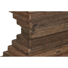 DKD Home Decor Consola Item Home Marron Blanco Madera reciclada Marmol 138 x 45 x 87 cm