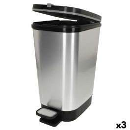 Cubo de basura Curver Gris Plástico 45 L (3 Unidades) Precio: 106.50000009. SKU: B125BS7VRL
