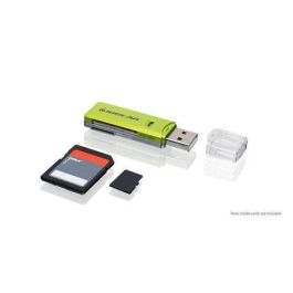 IOGEAR Lector/Grabador de Tarjetas SD/MicroSD/MMC USB 2.0 de Alta Velocidad para SDXC, SDHC, MMC