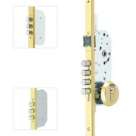 TESA T2B354566Le Cerradura de Seguridad 3 Puntos Bulones Latonada con Escudo E300L y Cilindro T60 para Puertas RF Cerradero 45mm Precio: 84.50000031. SKU: B14GLVQVGA