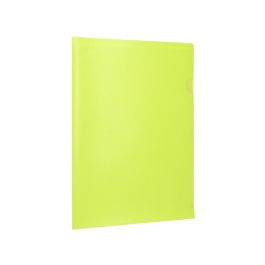 Carpeta Liderpapel Dossier Uñero Polipropileno Din A4 Amarillo Fluor Opaco 20 Hojas 10 unidades