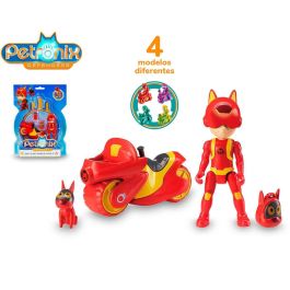 Famosa Petronix Petmobil Con Figura Y Motocicleta Coleccionables PET01000 Juguetes Para Niños +3 Años