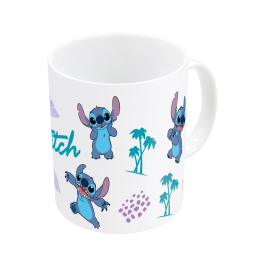 Taza Mug Stitch Azul Lila Cerámica 350 ml