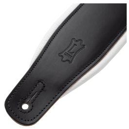 Levy's Correa Amped Leather Series 3" Negra Y Blanca