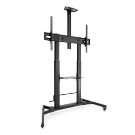 TooQ ZEUS Soporte de Suelo con Ruedas, Regulación de Altura, para Pantallas 60"-100", Negro - FS20400HM-B
