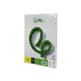 Liderpapel Papel A4 80g/m2 Liso para Escritura, Paquete de 100 Hojas + 10 Gratis