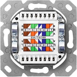 Digitus Toma de Pared RJ45 Cat6 Apantallada 2xRJ45 Montaje Superficie Blanco