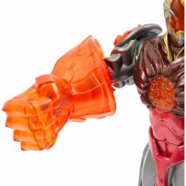 Gormiti GRV063 Figura de acción articulada del Modelo Fuego con arma, 27 cm, a partir de 4 años