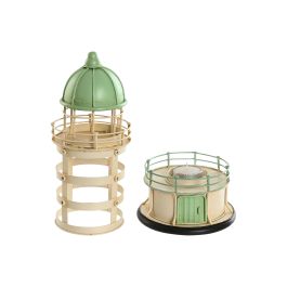 Faro Vintage DKD Home Decor Azul Rosa 13 x 27.5 x 13 cm (3 Unidades) Faro Vintage DKD Home Decor Azul Rosa 13 x 27.5 x 13 cm (3 Unidades)