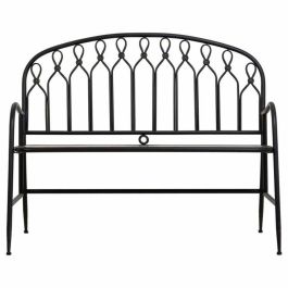 Banco Alexandra House Living Negro Metal 56 x 98 x 118 cm