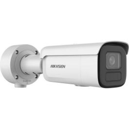 Hikvision Cámara IP Bullet DarkFighter 4MP 2.8-12mm IR60 WDR IK10 IP67 con Audio y Alarma