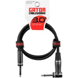 Cableworks Cable de Instrumento Jack Recto/Jack Acodado 90 cm