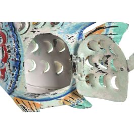 DKD Home Decor Decoracion Mediterraneo Azul Multicolor 6 x 14 x 17 cm (4 Unidades)