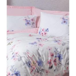 Juego de Cama Completo Rosa 100% Algodón - Incluye Funda Nórdica 220x240 cm y 2 Fundas de Almohada 60x60 cm - ASI8683342981606