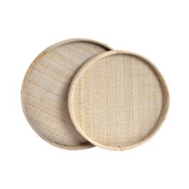 DKD Home Decor Bandeja Balines Ratán Natural 46 x 5.5 x 50.5 cm Set de 2 Unidades Precio: 113.89000007. SKU: B1DBLASQEX
