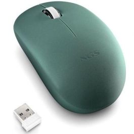 NGS FOGPROGREEN Ratón Inalámbrico Óptico FOG PRO Verde, Teclas Silenciosas, 1000 DPI, Ambidiestro, Nano USB