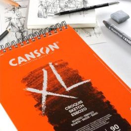 Canson Bloc Dibujo XL Esboso A4, papel marfil 90g/m², 20 hojas (pack 5 unidades) para lápiz, carboncillo, pastel (5 Unidades) Precio: 29.79000024. SKU: B15Y8KHRC7