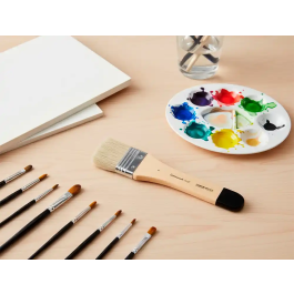 Liderpapel Brocha Paletina Plana Ancho 48 mm Cerdas de Cerda Certificado FSC