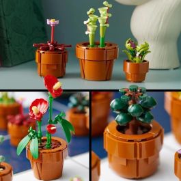 Lego Icons Plantas Diminutas 10329 - Set de Construcción de 758 Piezas con 9 Plantas para Decoración de Hogar u Oficina
