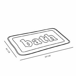 Today Alfombra de Baño TOD3574641271725 Espuma Viscoelástica Antideslizante 40 x 60 cm Blanco