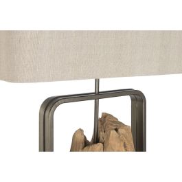 Lámpara de Pie Home ESPRIT Negro Beige Natural 220 V 60 X 25 X 192 CM