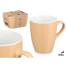Vessia Set 4 Tazas Beige 410ml Porcelana, Dimensiones 20x11.7x18.5cm (Set de 6) Precio: 40.88999948. SKU: B164DSWVRA