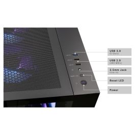 Captiva PC Advanced Gaming R92-586 | AMD Ryzen 7 5700X 3.4 GHz | 32 GB RAM DDR4 | 1 TB SSD M.2 | NVIDIA GeForce RTX 5060 Ti 8 GB | Windows 11 Home | Negro