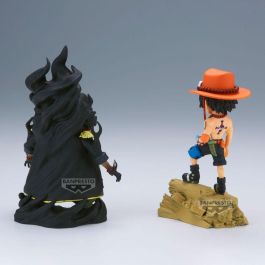 Banpresto BP29382P Figura One Piece World Collectable Log Stories Portgas D. Ace Vs Marshall D. Teach 8 cm
