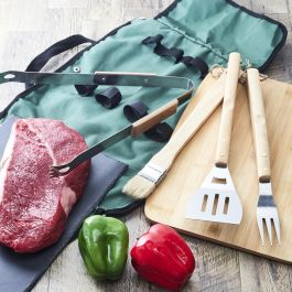 Cook Concept Juego De 4 Utensilios Barbacoa en Acero Inoxidable