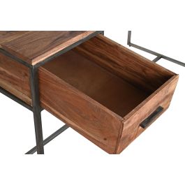 DKD Home Decor Escritorio Home Office Natural Negro 150 x 60 x 77 cm