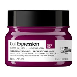 L'Oreal Professionnel, Serie Expert Curl Expression Rich, Glicerina 3% + Urea H + Semillas de hibisco, Mascarilla crema de tratamiento capilar, Hidratación intensa, 250 ml Precio: 41.68999945. SKU: B12EMRNNSW