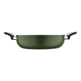 San Ignacio Cacerola Baja Experto de Aluminio Prensado con Tapa de Cristal, Antiadherente, Inducción, Ø28x8 cm