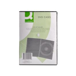 Caja Dvd Q-Connect -Con Interior Negro -Pack De 5 Unidades