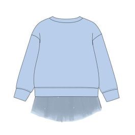 Cerdá Sudadera French Terry Tul Stitch para Niño 10 Años - Azul Claro