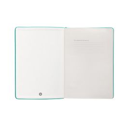 Cuaderno Con Gomilla Antartik Notes Tapa Dura A4 Hojas Rayas Turquesa 100 Hojas 80 gr Fsc