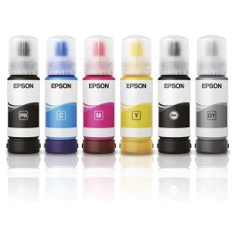 Epson Tinta Original EcoTank 115 Negro 70 ml - Cartucho de Recarga para Impresoras EcoTank L8160 y L8180