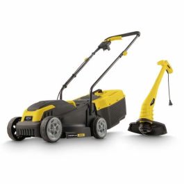 Cortadora de césped eléctrica y bordeadora - POWERPLUS - POWXG62205T - Cortadora de césped de 1300 W y 32 mm de diámetro - Bordeadora de 250 W y 220 mm de diámetro