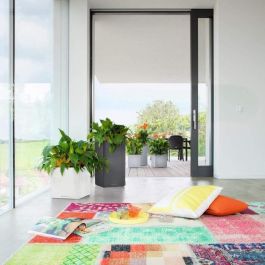 Macetero LECHUZA Canto Premium Column 40 - kit completo, antracita metalizado