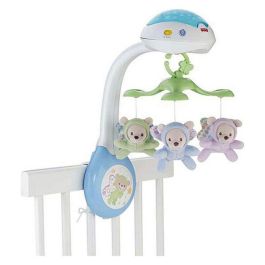 Fisher-Price Móvil Musical Ositos Voladores con Luz y Sonido para Bebés